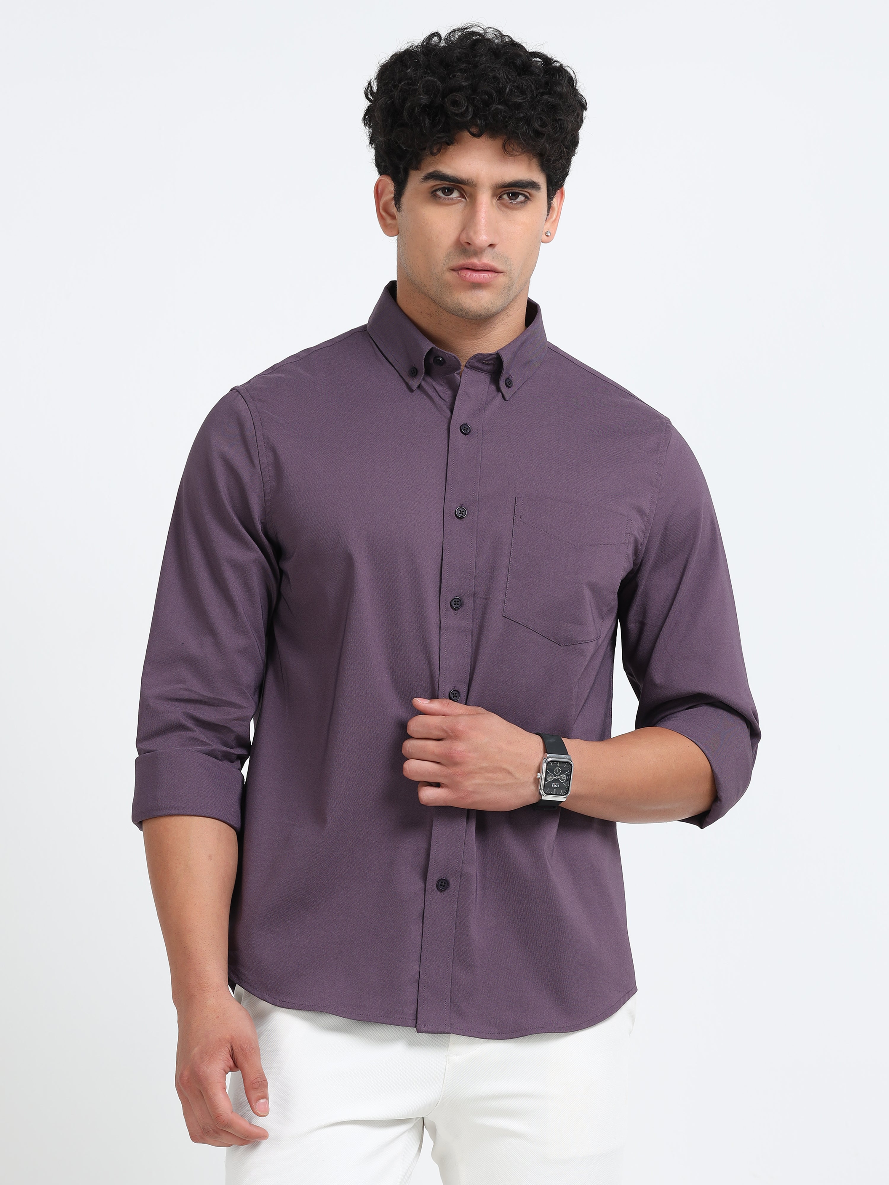 Poly Oxfort Plain shirt