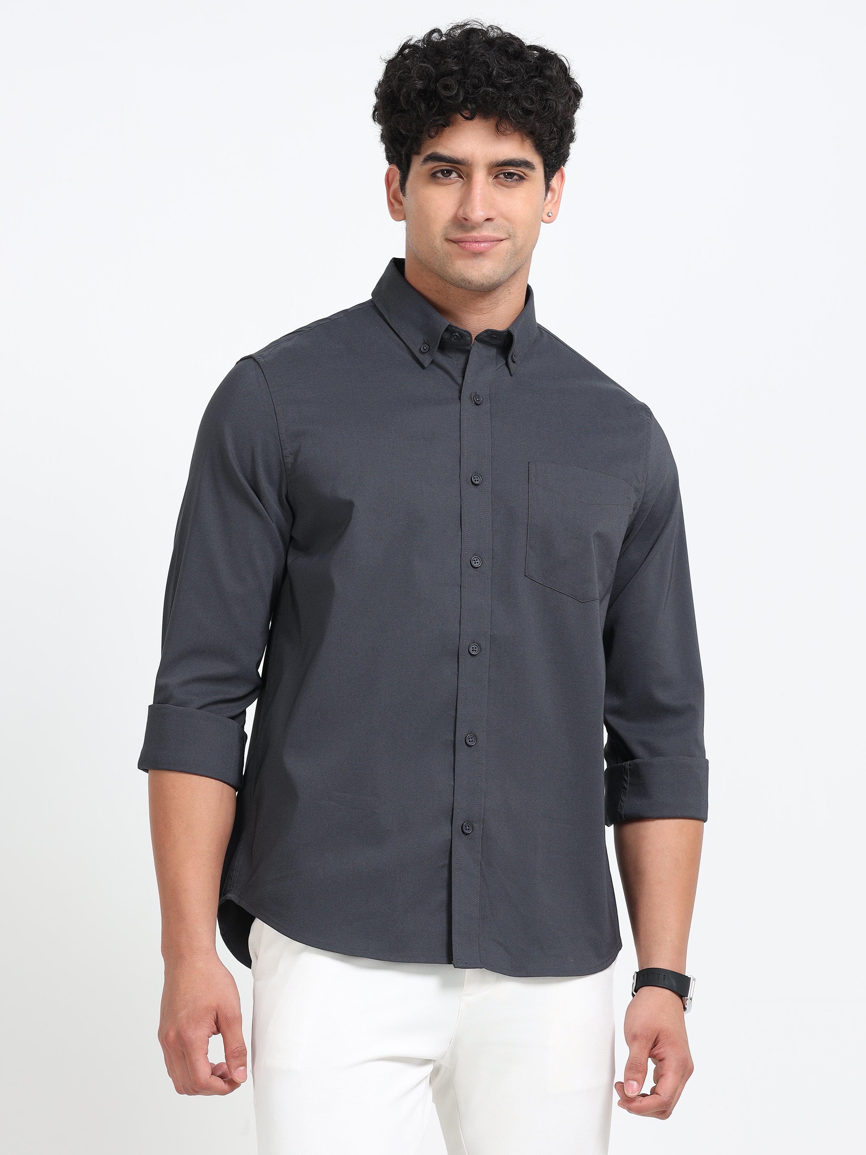Poly Oxfort Plain shirt