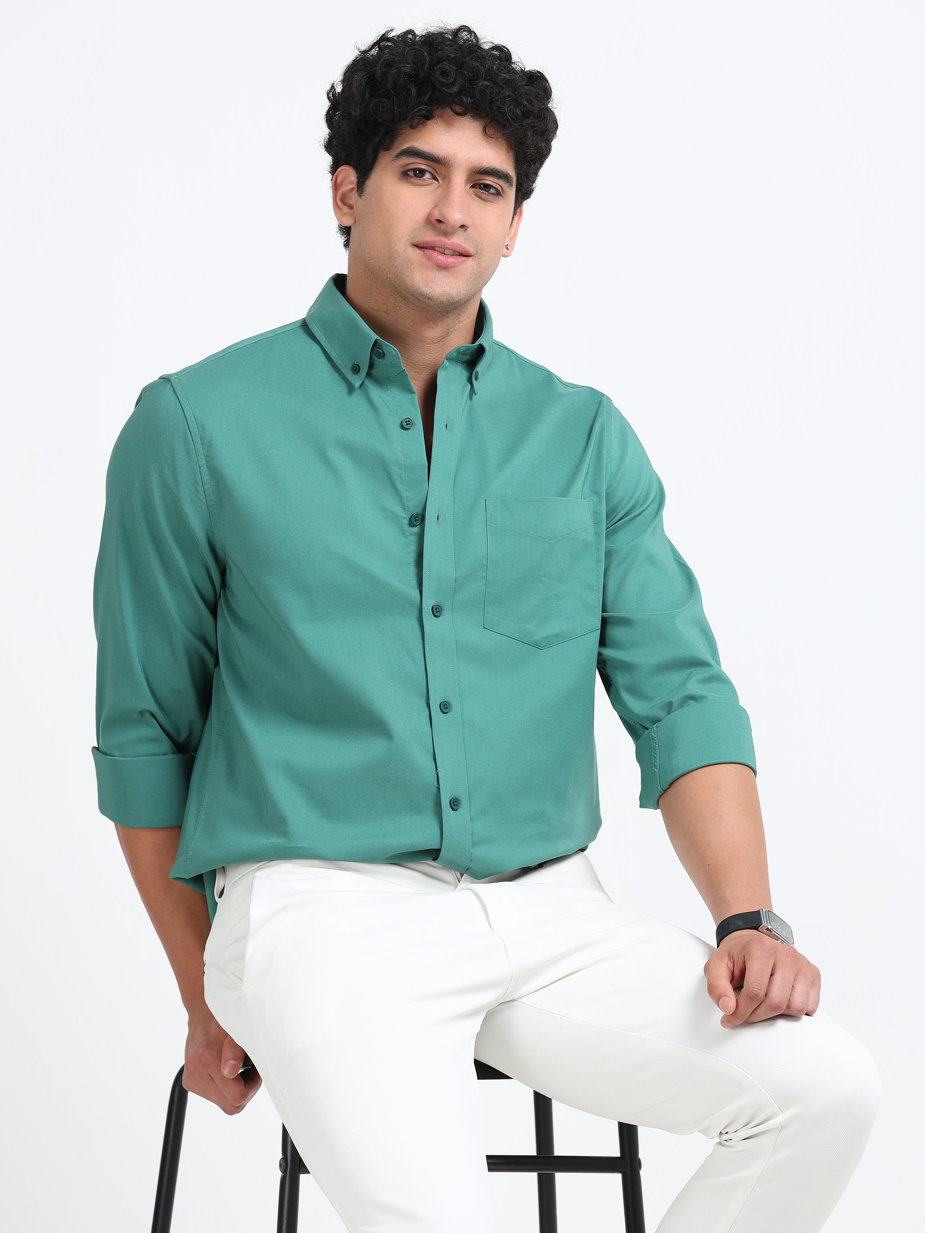 Poly Oxfort Plain shirt