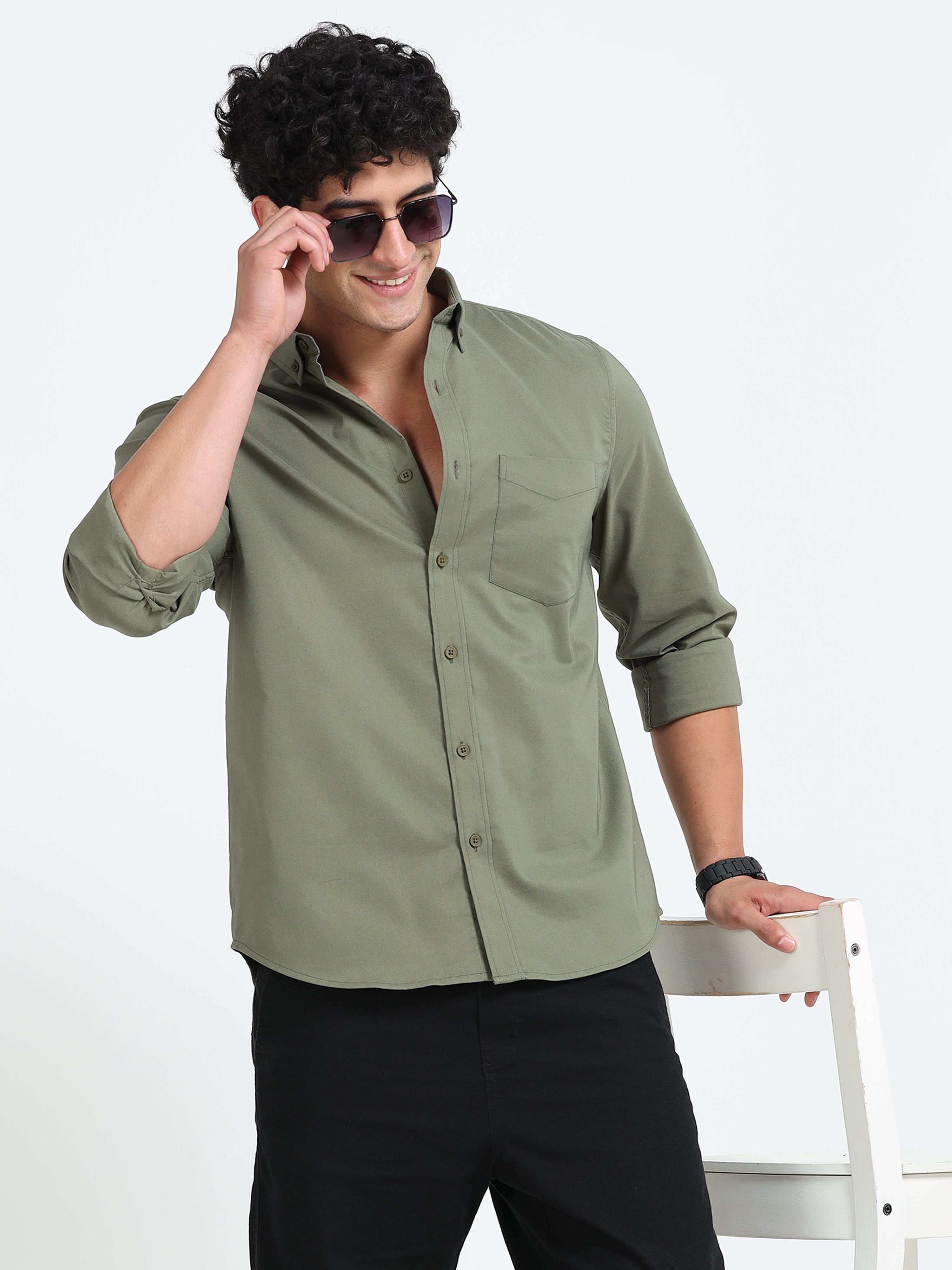 Poly Oxfort Plain shirt