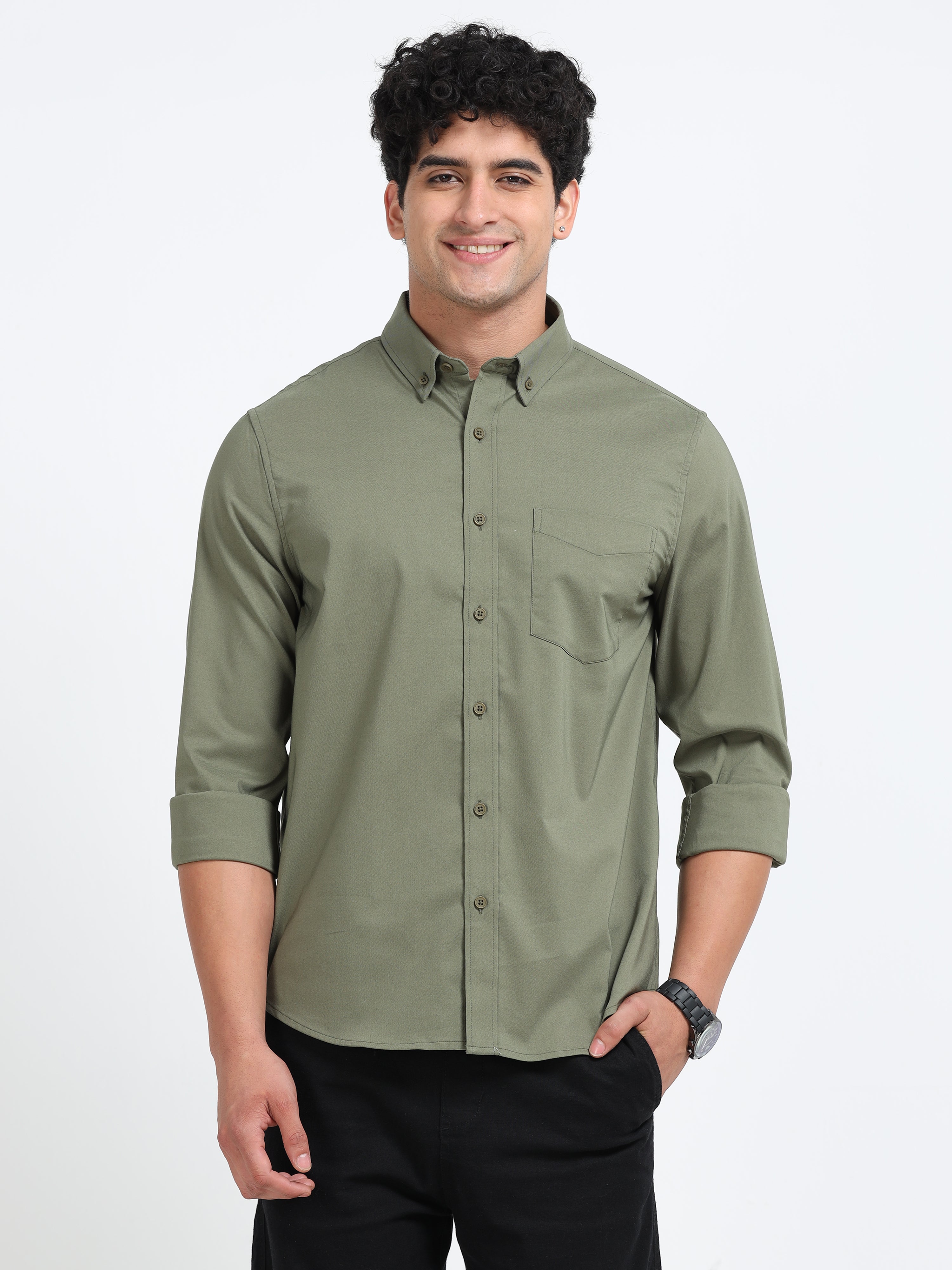 Poly Oxfort Plain shirt