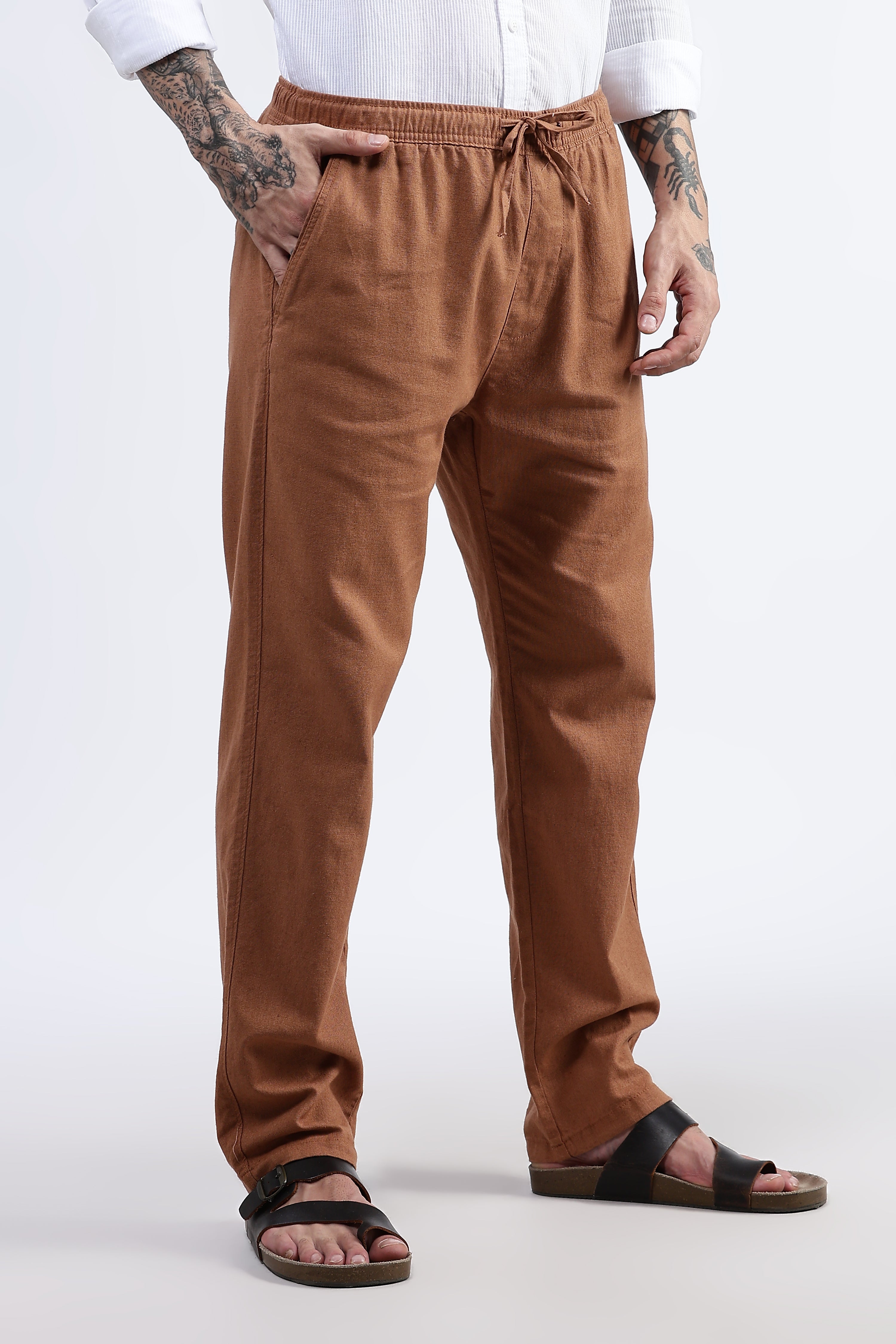 Casual linen trousers