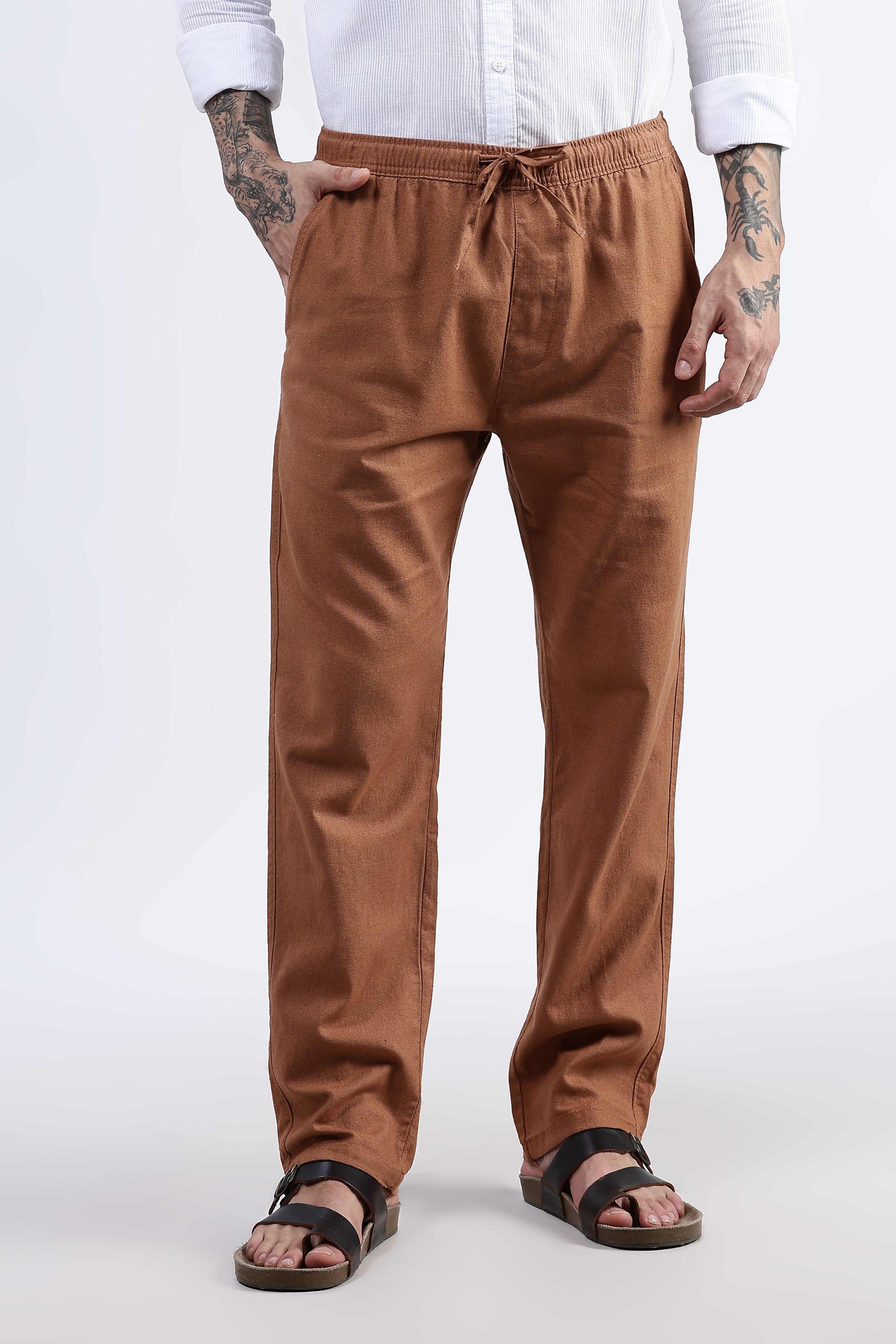 Casual linen trousers
