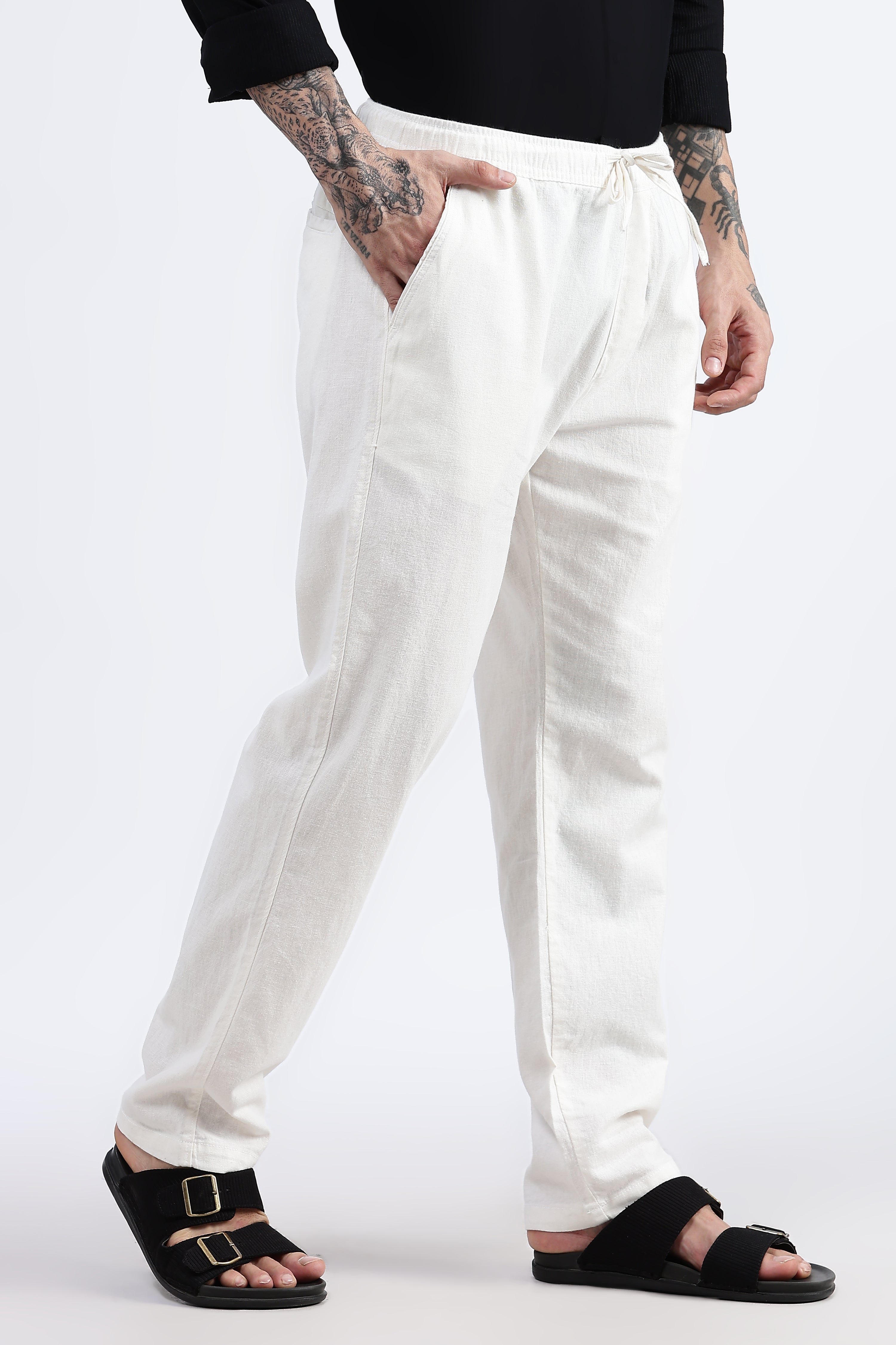 Casual linen trousers