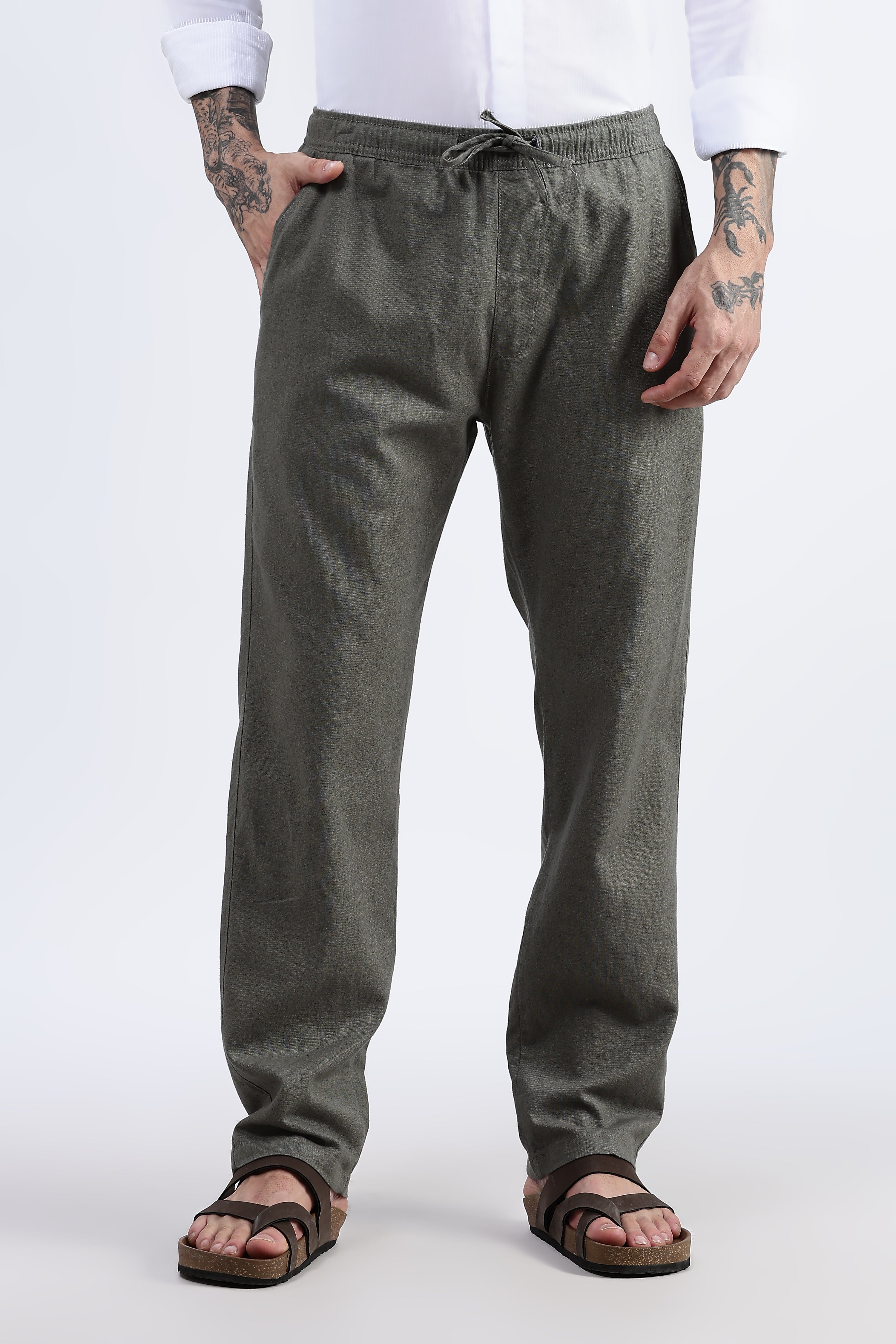 Casual linen trousers