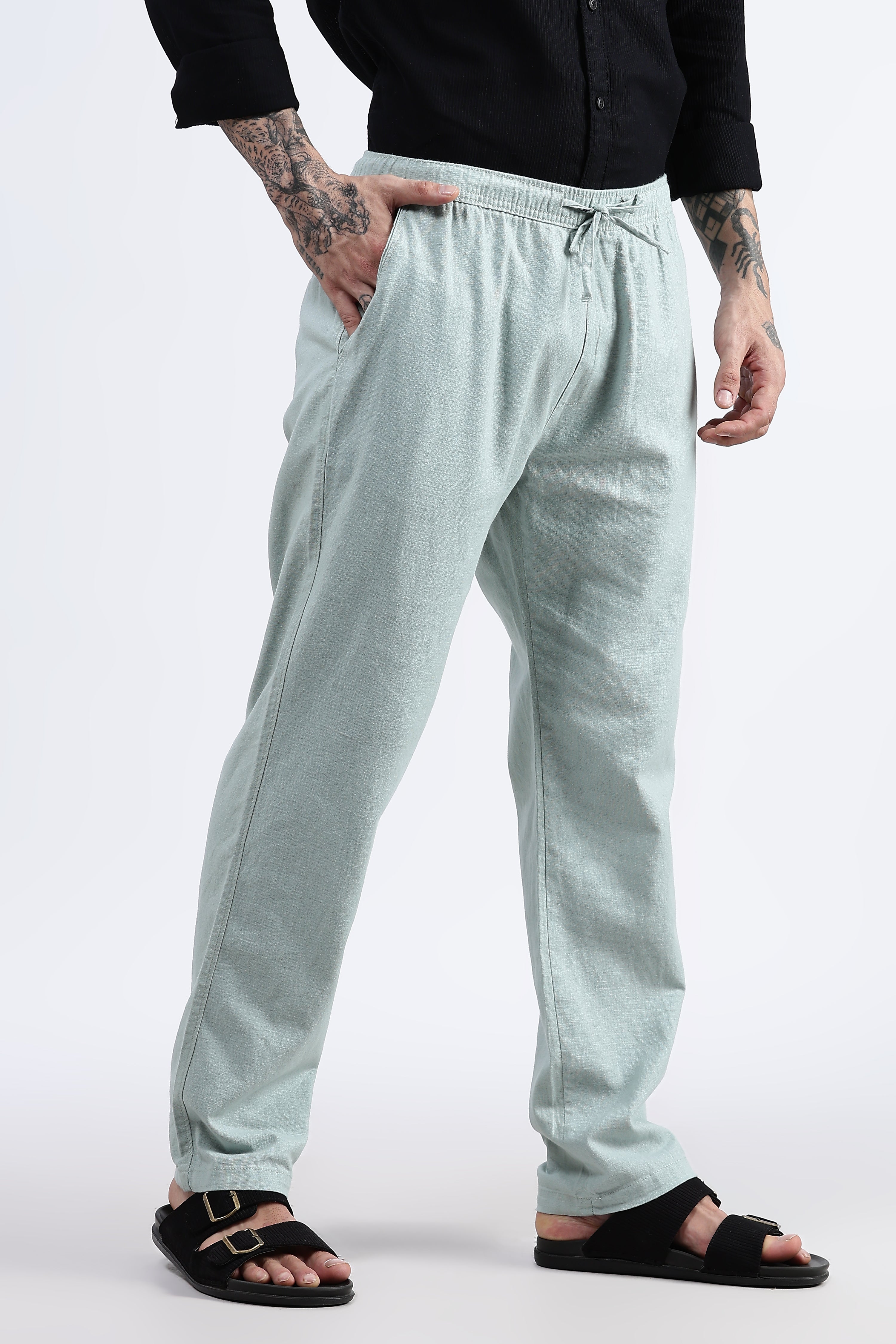 Casual linen trousers