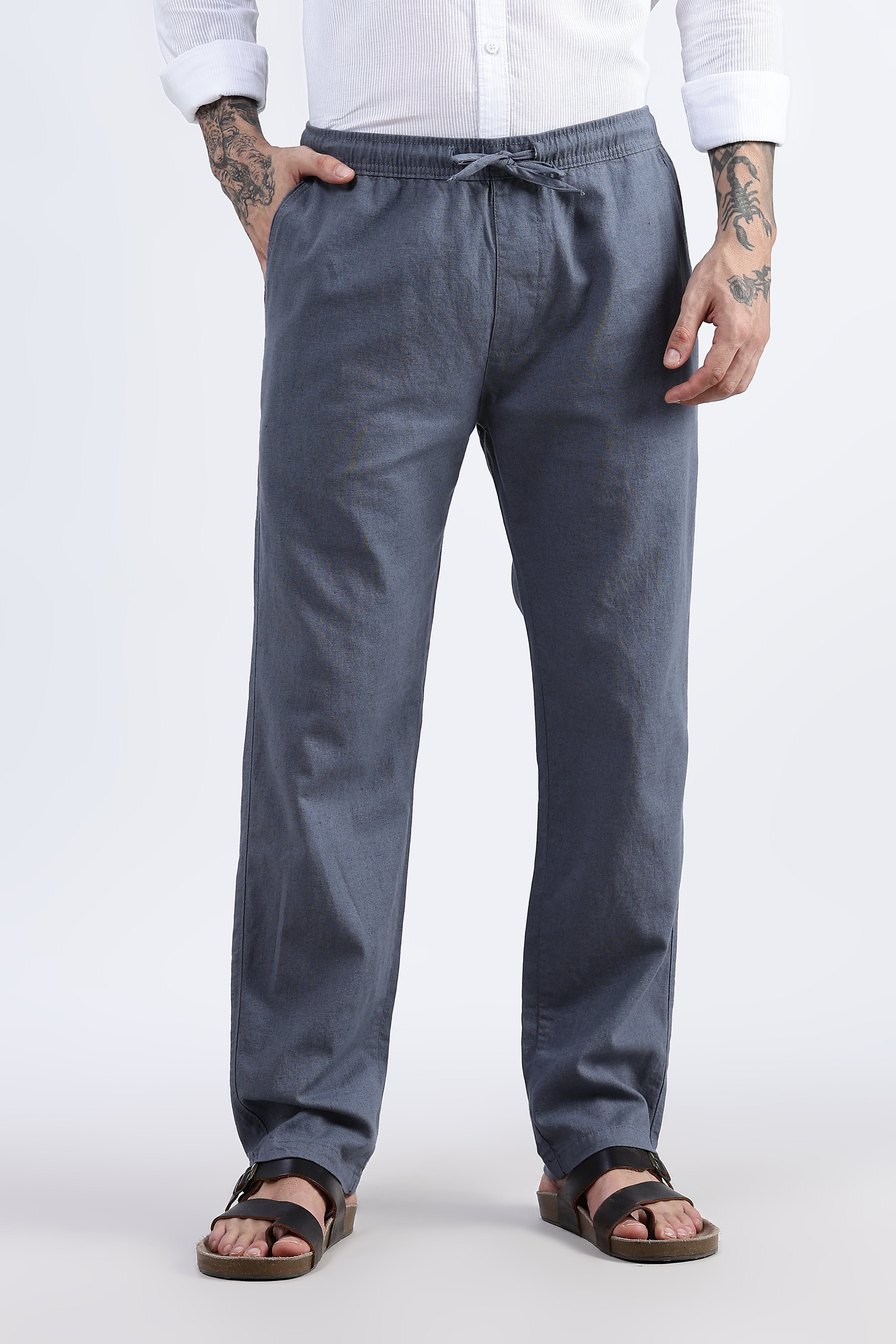 Casual linen trousers