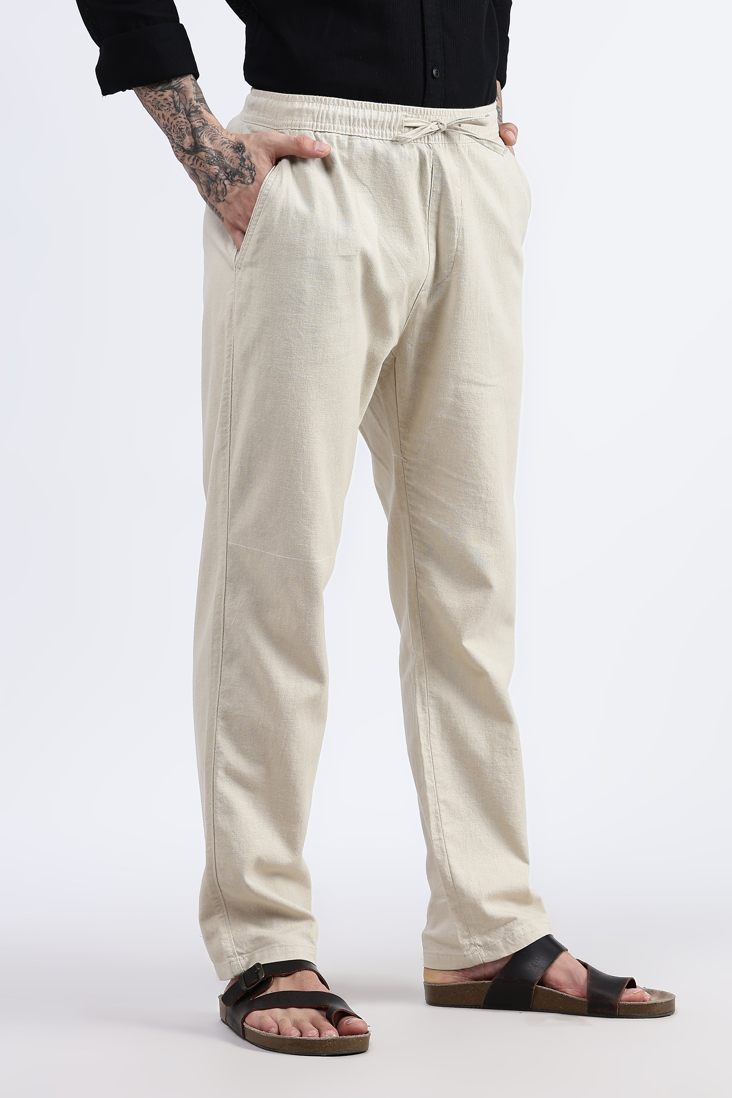 Casual linen trousers