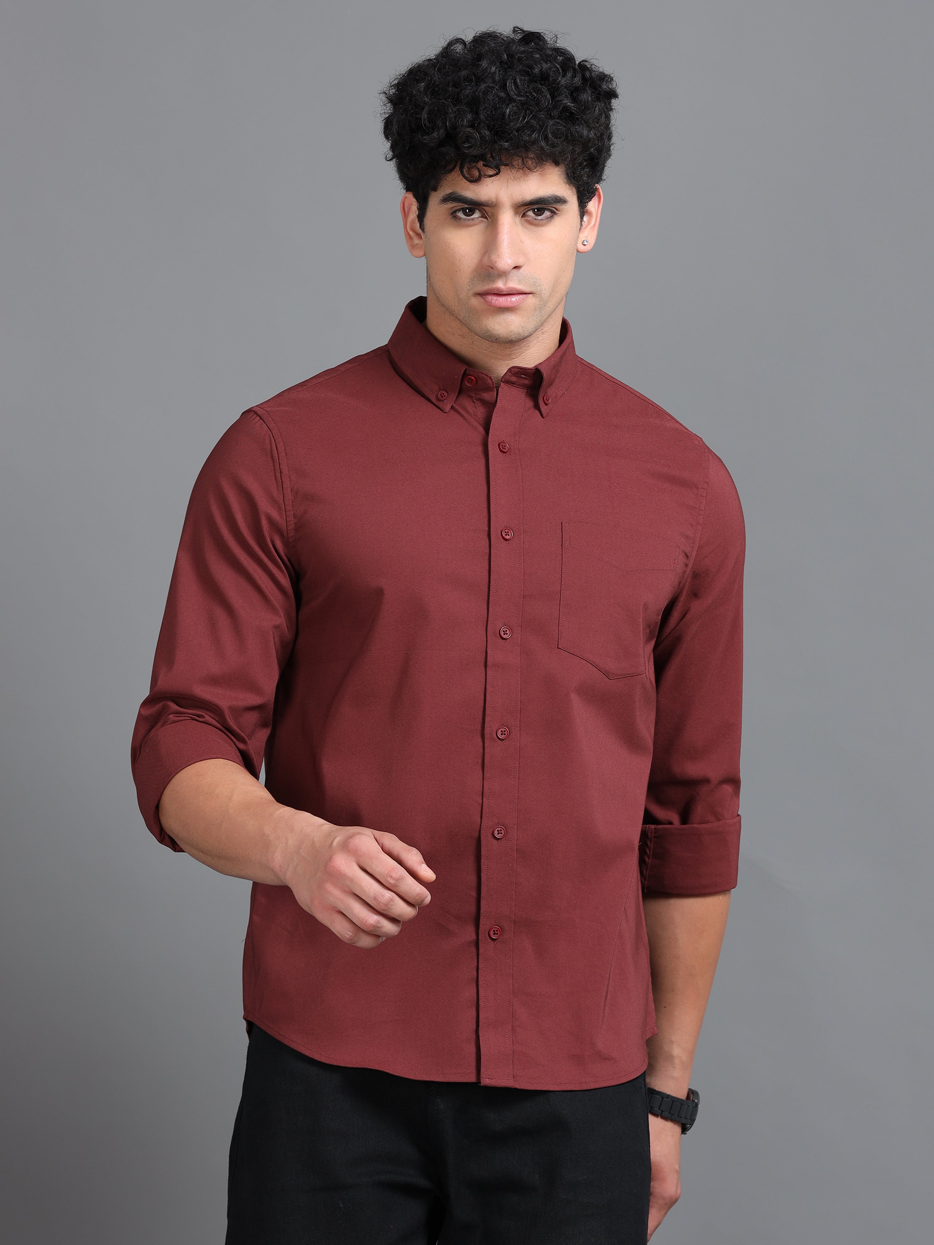 Poly Oxfort Plain shirt