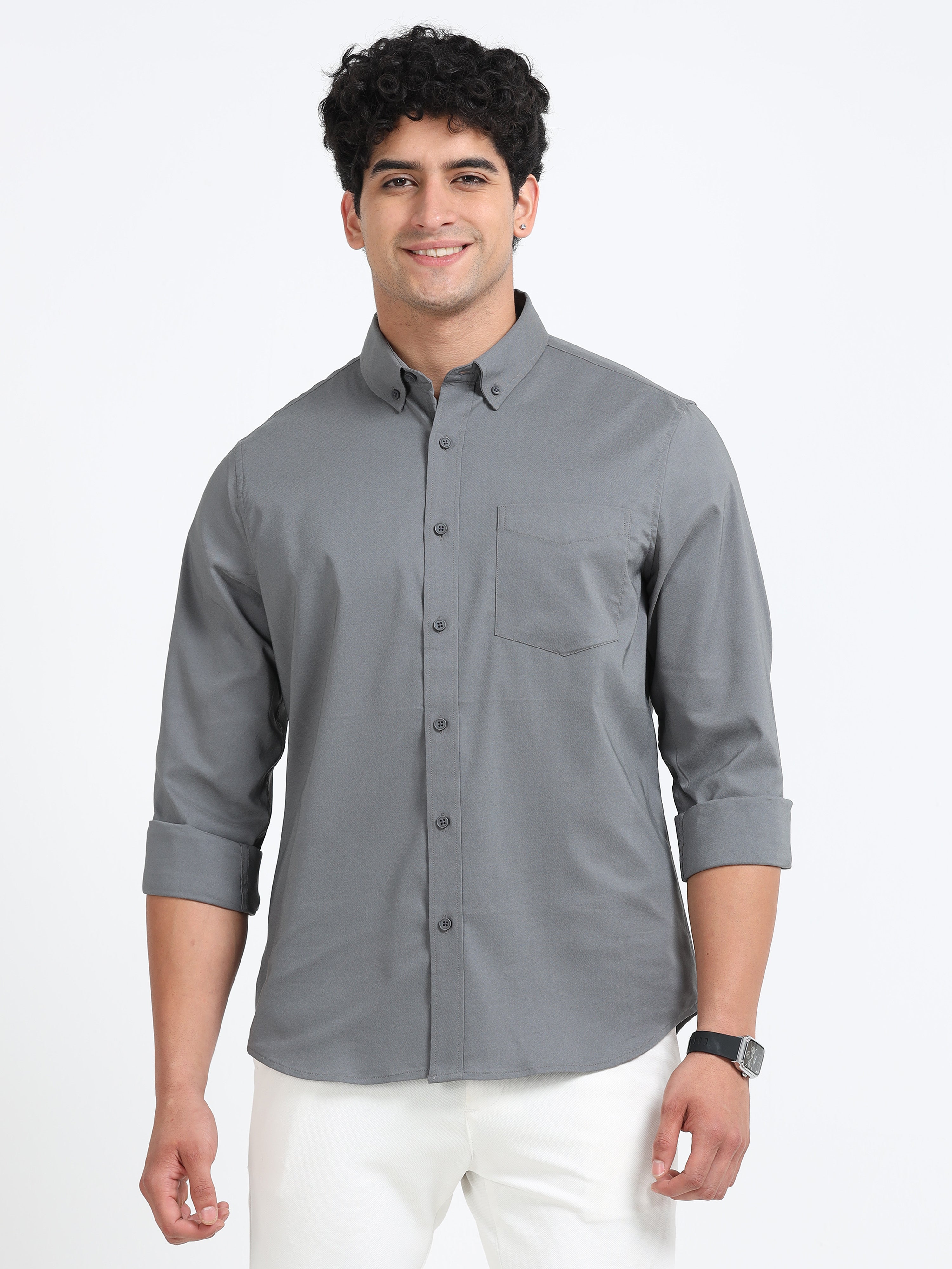 Poly Oxfort Plain shirt