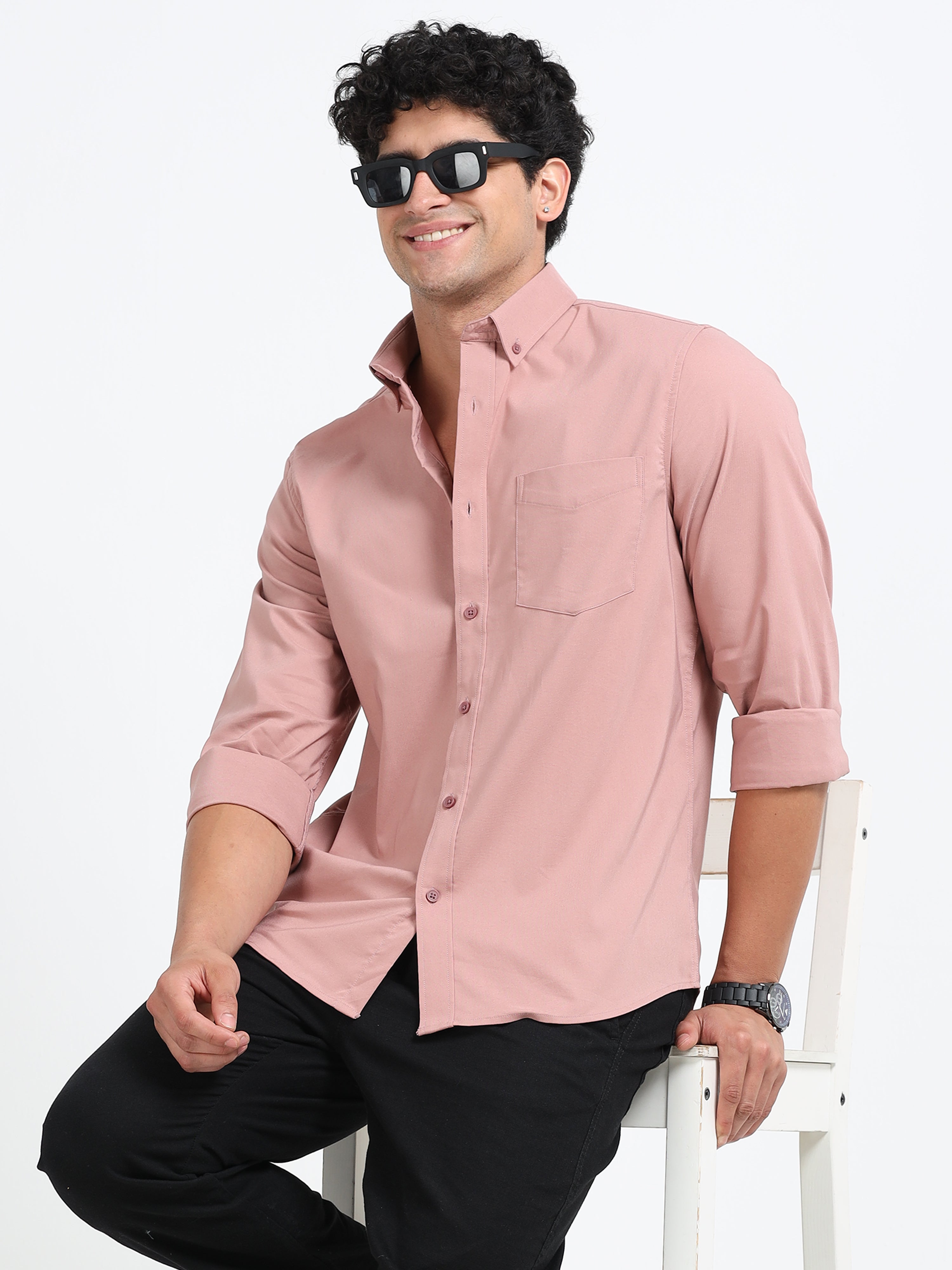 Poly Oxfort Plain shirt