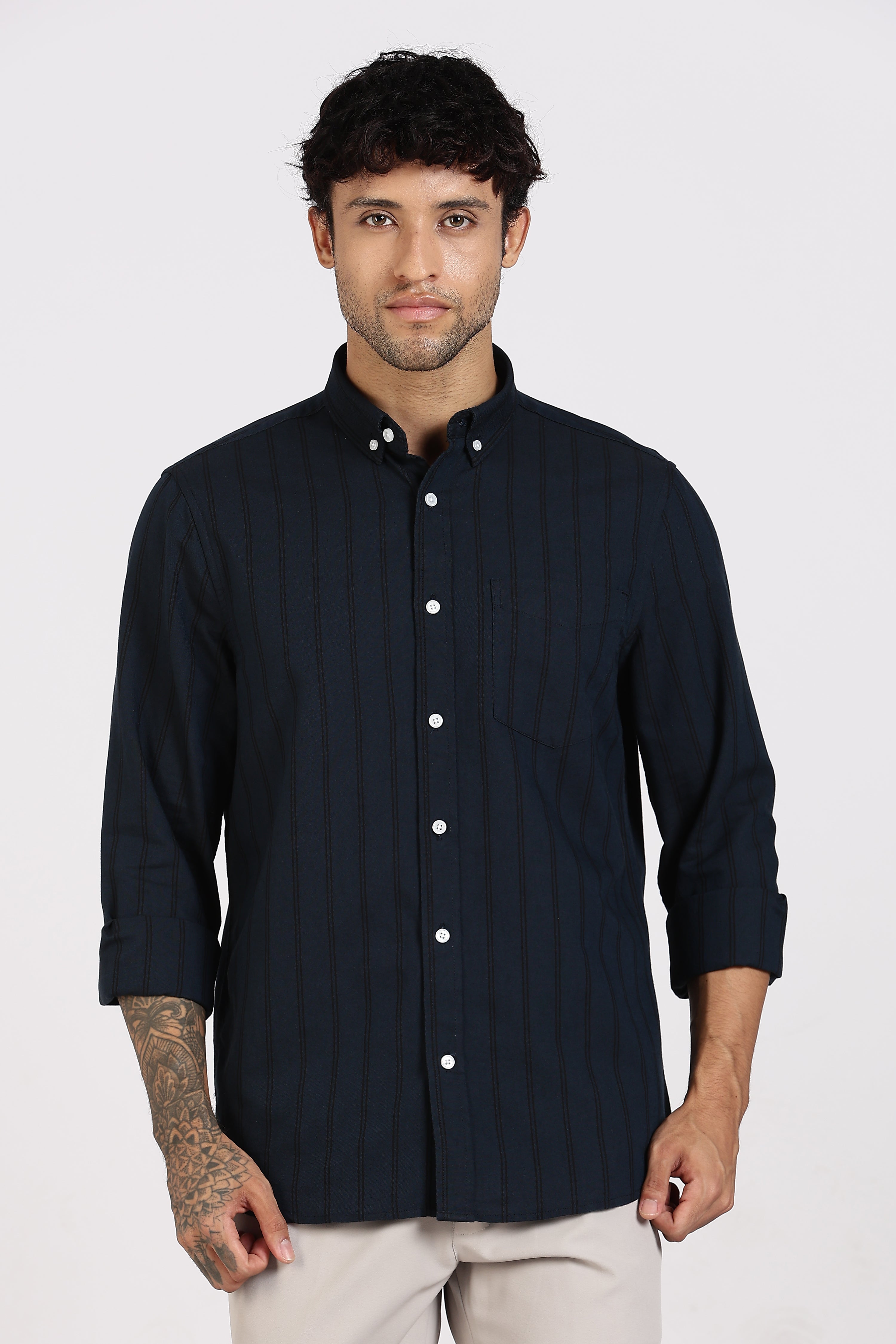 Casual Oxfort Striped Shirt