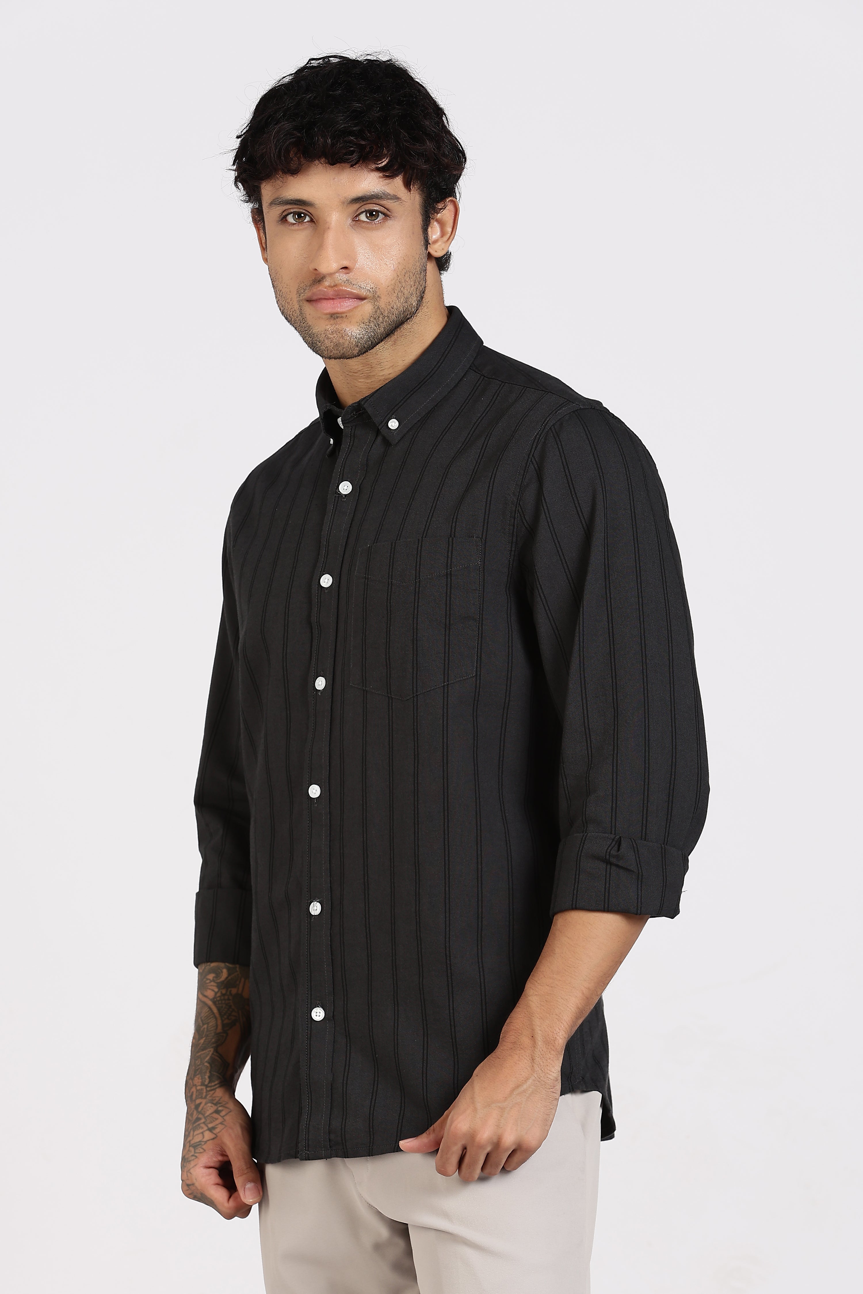 Casual Oxfort Striped Shirt