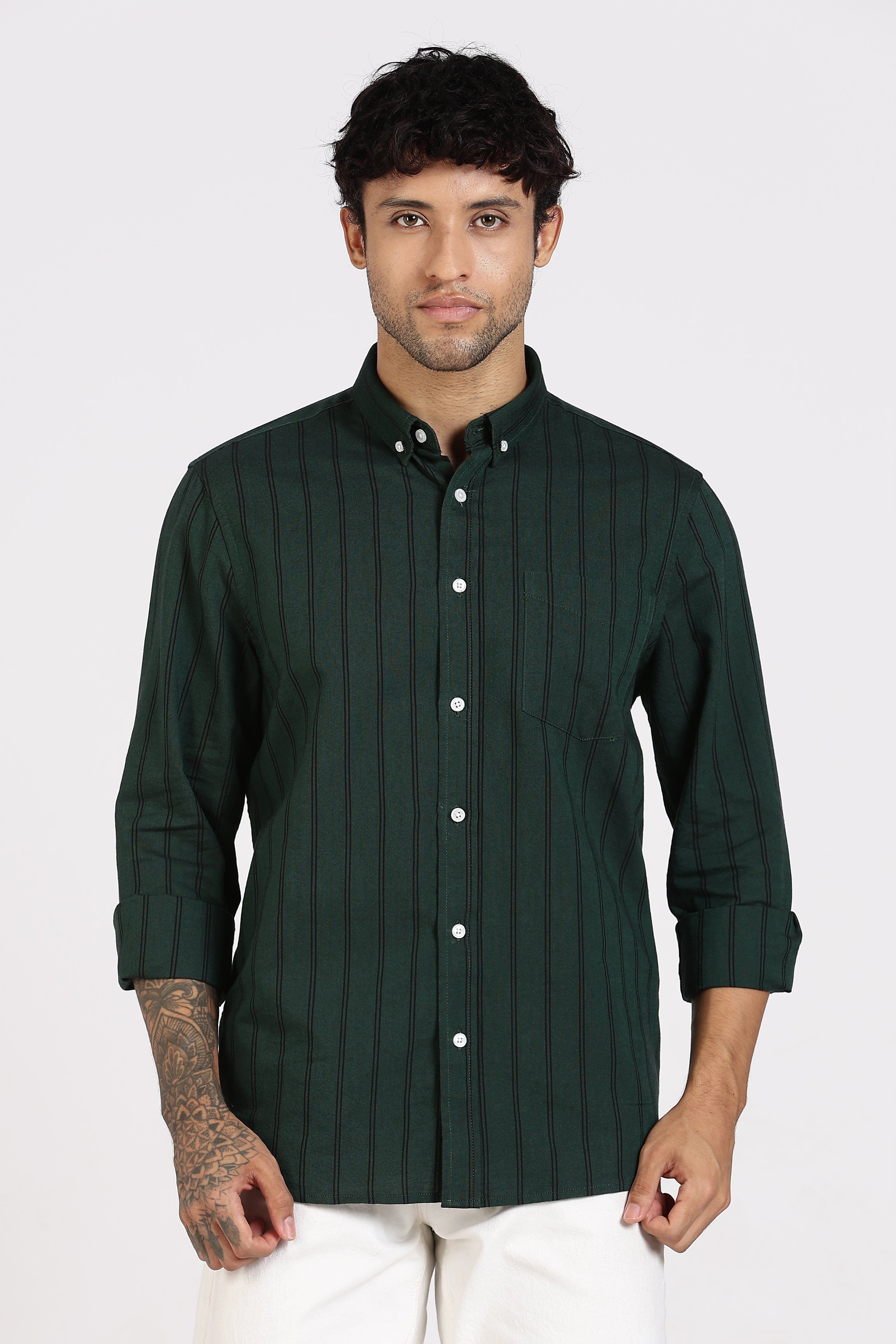 Casual Oxfort Striped Shirt