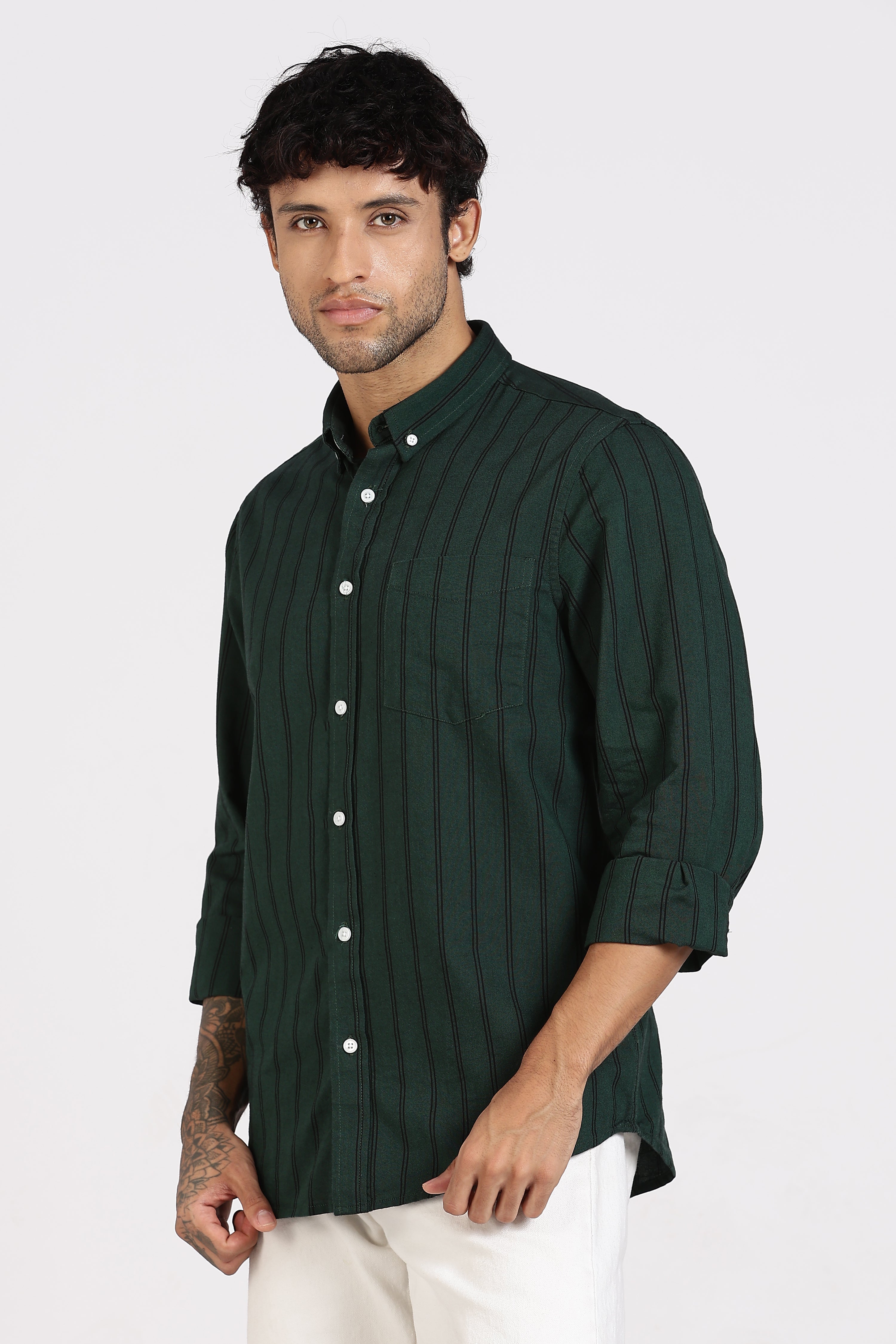Casual Oxfort Striped Shirt