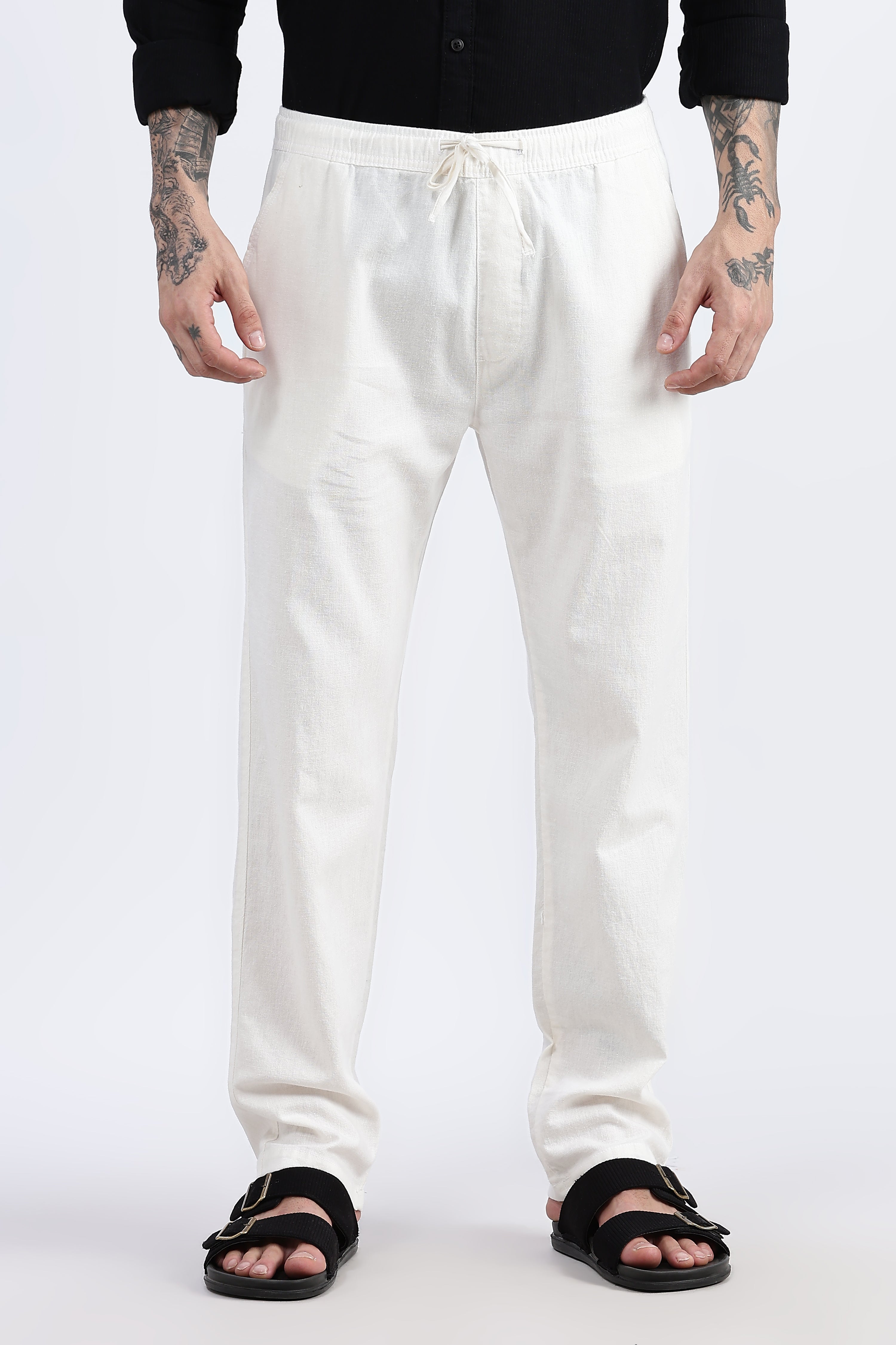 Casual linen trousers