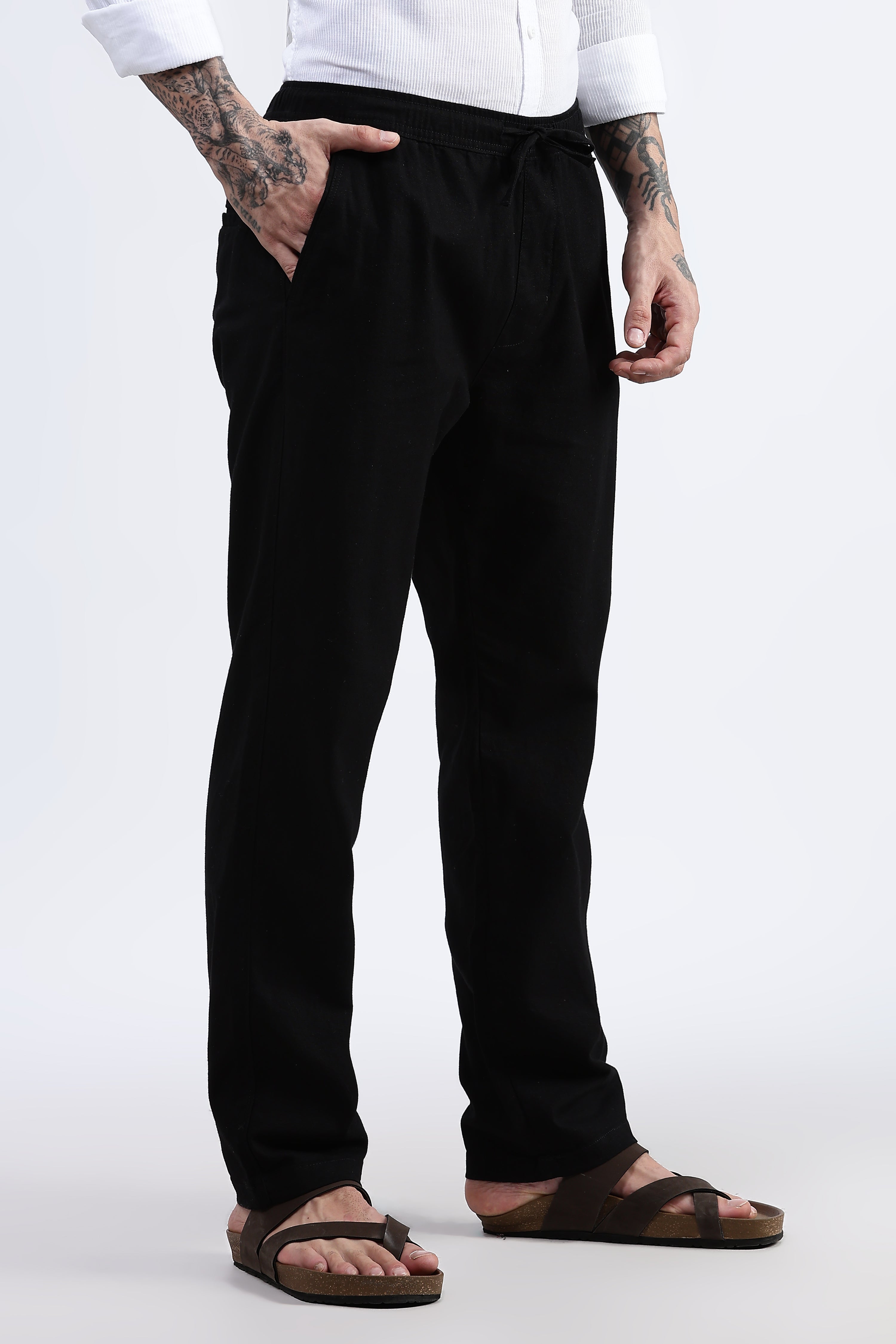 Casual linen trousers