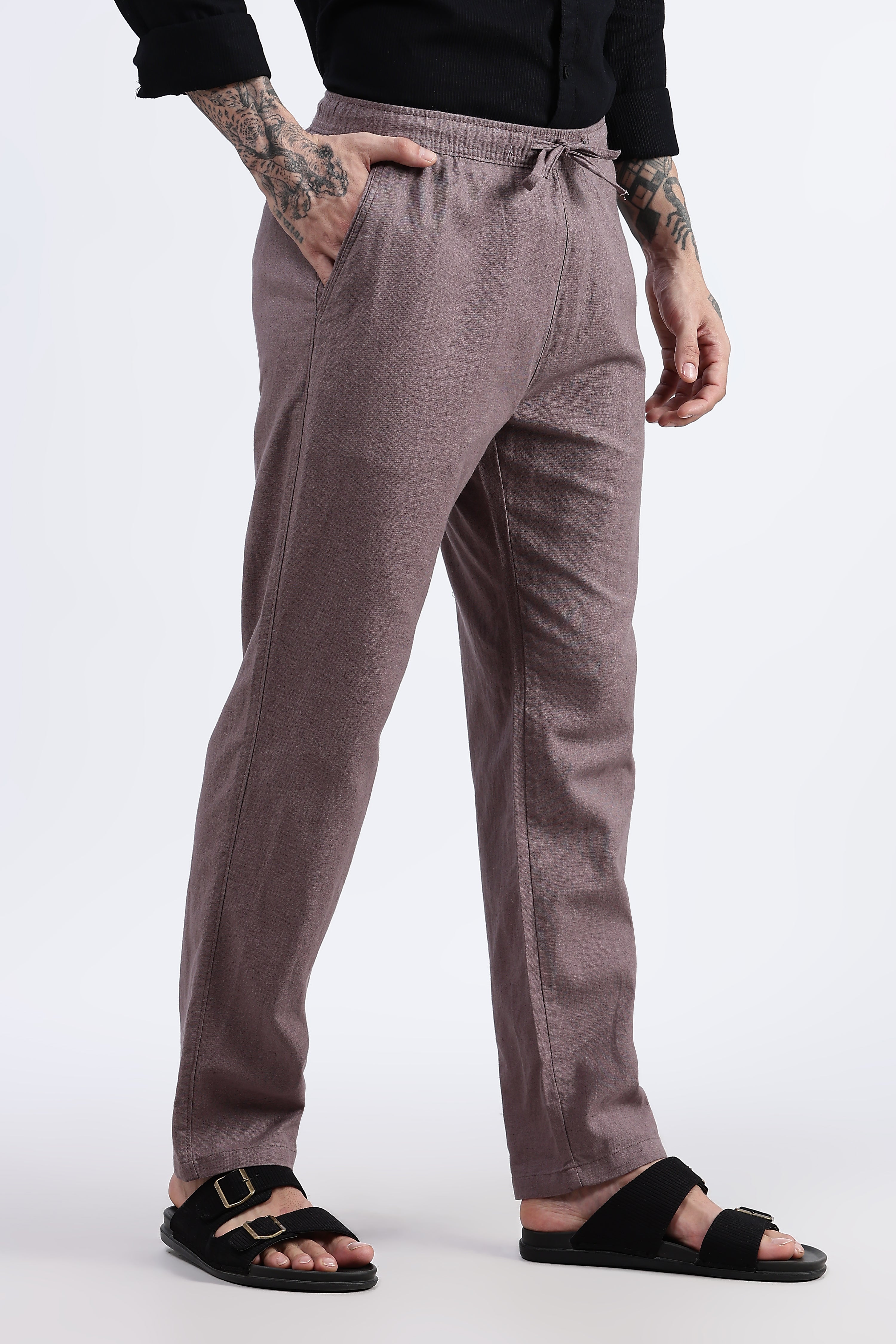 Casual linen trousers