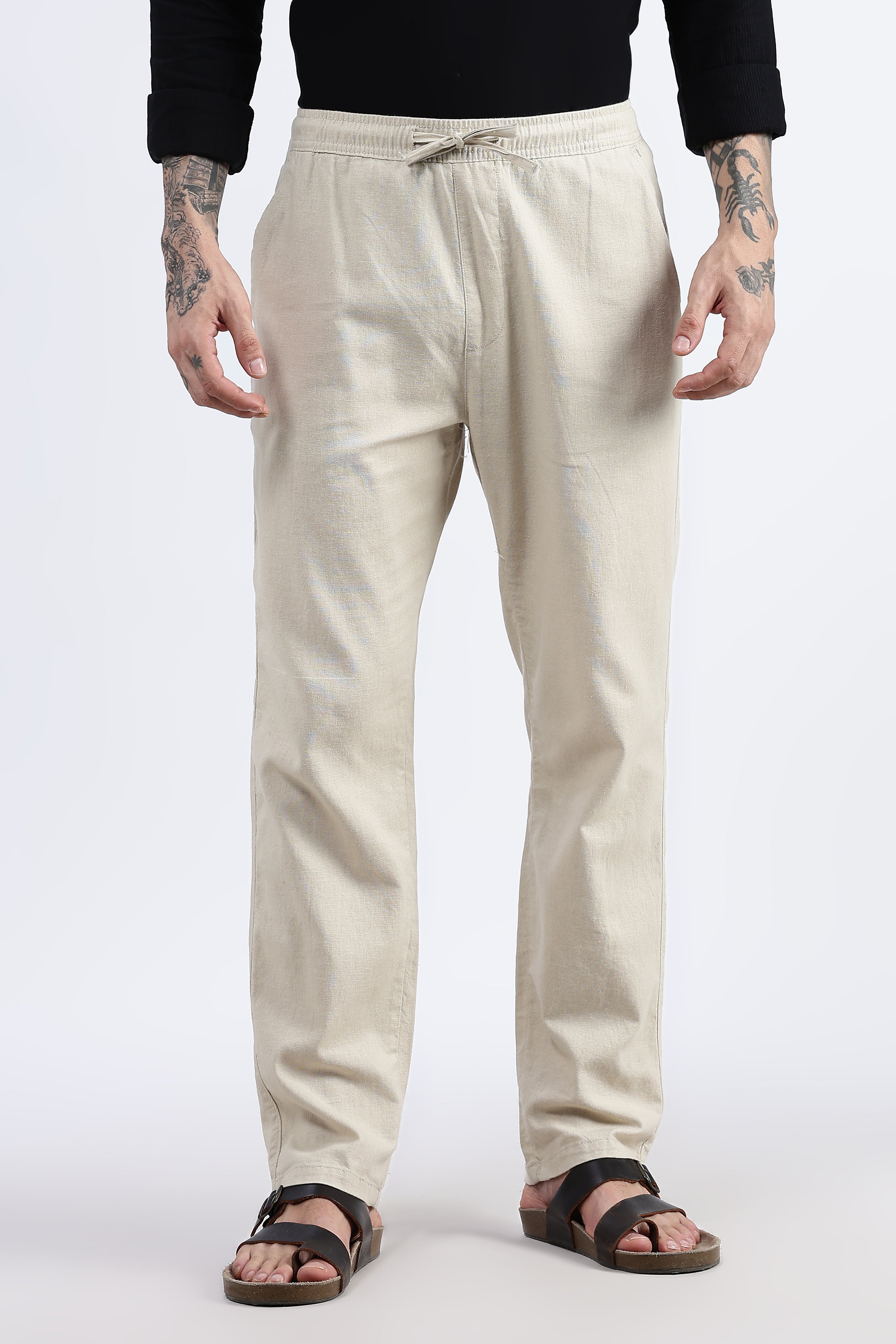 Casual linen trousers